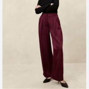 Banana Republic Wide Leg Satin Pants